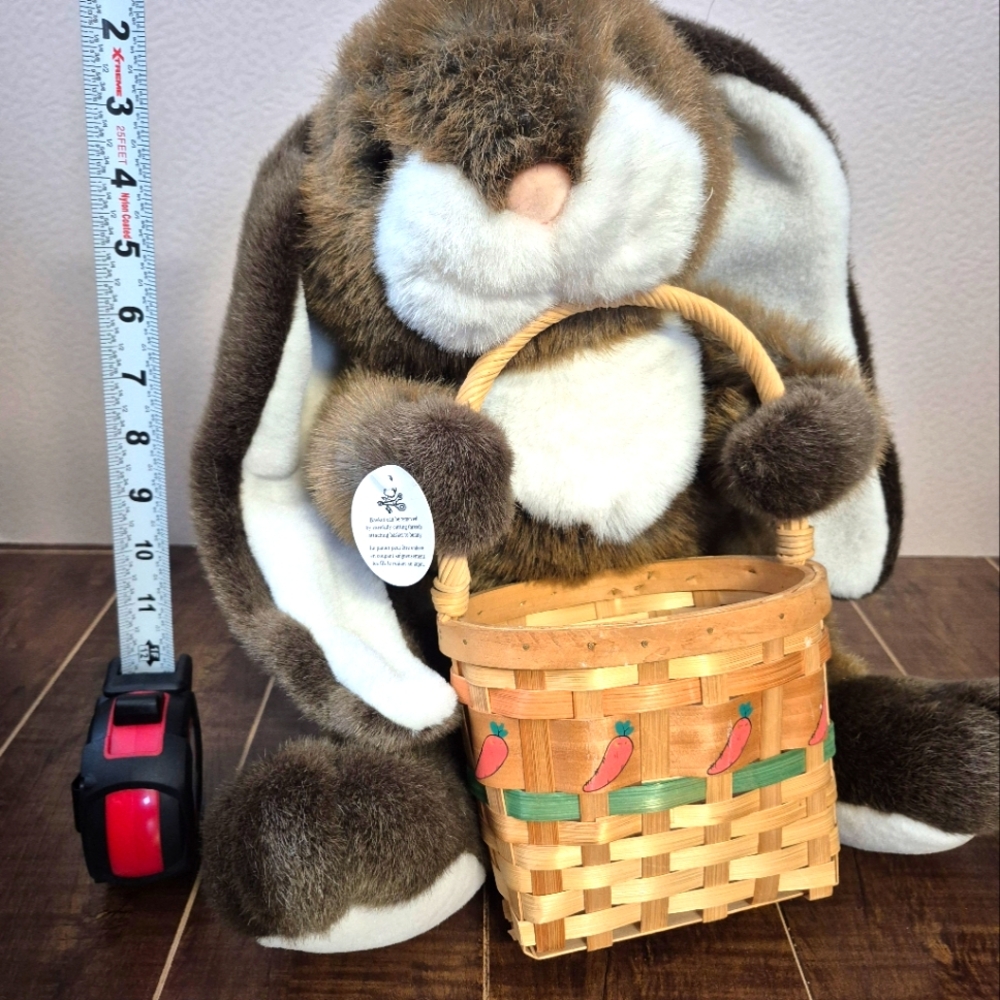 LARGE Easter Rabbit Bunny Large Basket Vintage